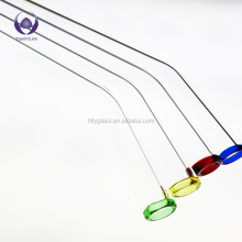 Wholesale Custom  colored reusable Borosilicate Glass straw